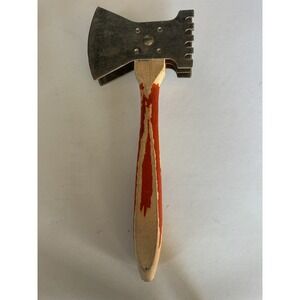Vintage Metal Dual Headed Meat Tenderizer Axe Kitchen Tool Wooden Handle